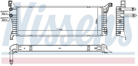 Радиатор охлаждения NISSENS 606087