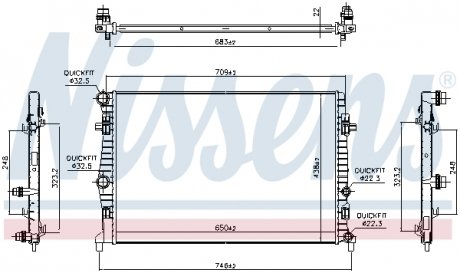 Тормозной диск NISSENS 606218