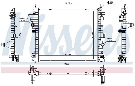 Радиатор NISSENS 606568