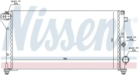 Радиатор охлаждения двигателя NISSENS 617846