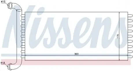 Радиатор печки NISSENS 72037