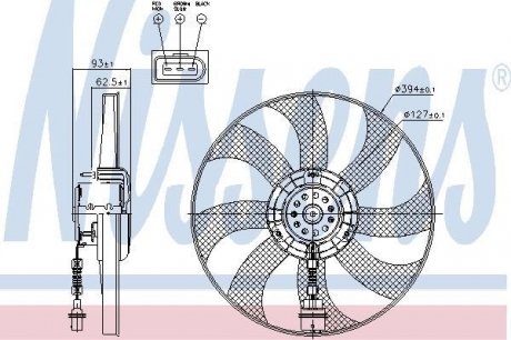 Вентилятор радиатора NISSENS 85549