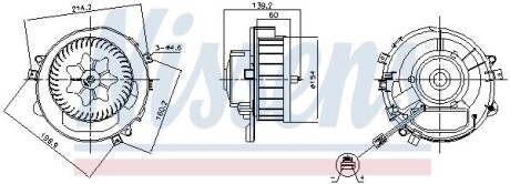 Вентилятор салона NISSENS 87525