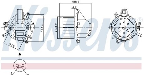 Вентилятор салону NISSENS 87542