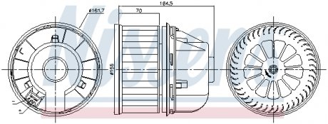 Вентилятор салона NISSENS 87817