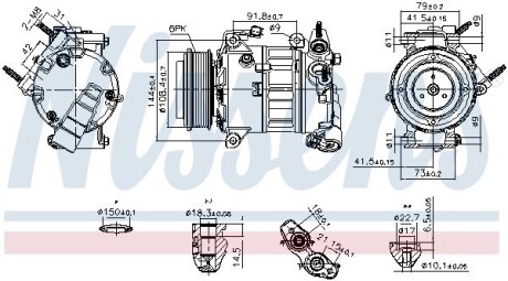 Компресор кондицiонера First Fit NISSENS 890589