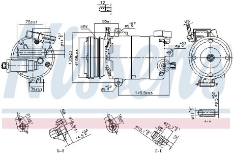 Компресор кондицiонера NISSENS 890794