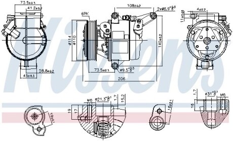 Компресор кондицiонера First Fit NISSENS 890948 (фото 1)