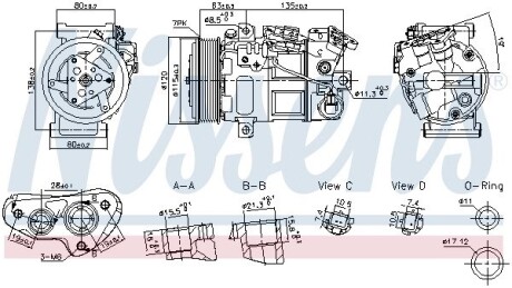 Компресор кондиціонера First Fit NISSENS 891017 (фото 1)