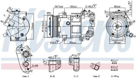 Компресор кондиціонера NISSENS 891109