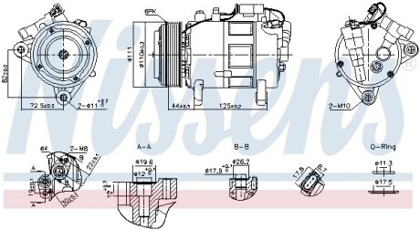 Компрессор кондиционера NISSENS 891148