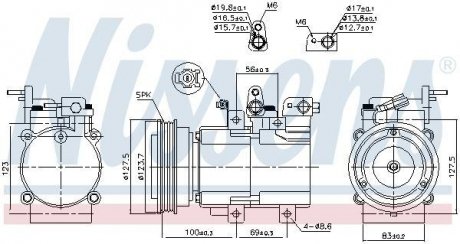 Компресор кондицiонера NISSENS 89194