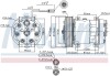 Компрессор кондиционера renault NISSENS 89458 (фото 5)