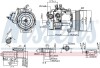 Компресор кондицiонера NISSENS 89462 (фото 7)