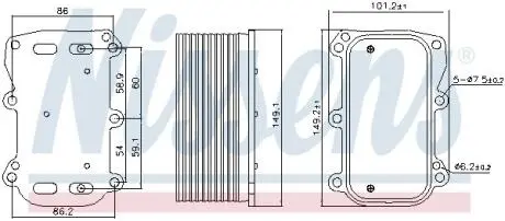 Радіатор оливний NISSENS 90876