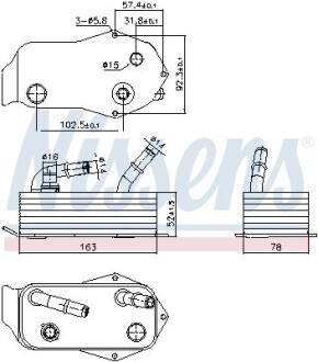 Масляный радиатор NISSENS 91353