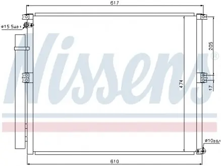 Радиатор кондиционера NISSENS 940106