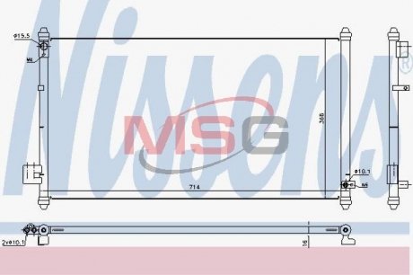 Радиатор кондиционера NISSENS 940502