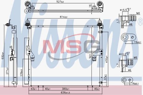 Радиатор кондиционера NISSENS 940617