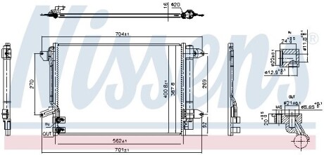 Радиатор кондиционера NISSENS 940907