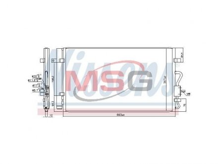 Радиатор кондиционера NISSENS 941181