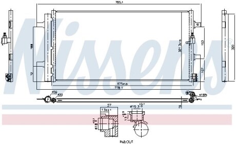 Радиатор кондиционера NISSENS 941261