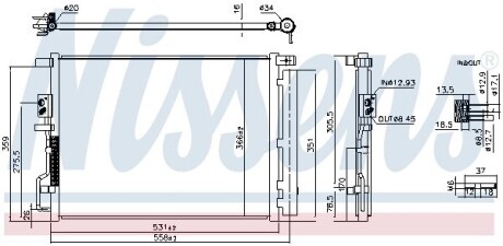 Радиатор кондиционера NISSENS 941290