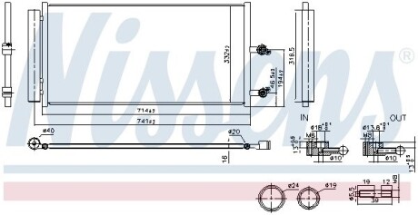 Радиатор кондиционера NISSENS 941291