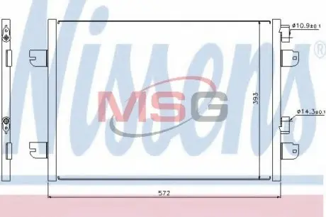 Радиатор кондиционера NISSENS 94673