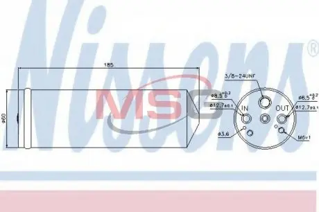 Осушитель кондиционера NISSENS 95134