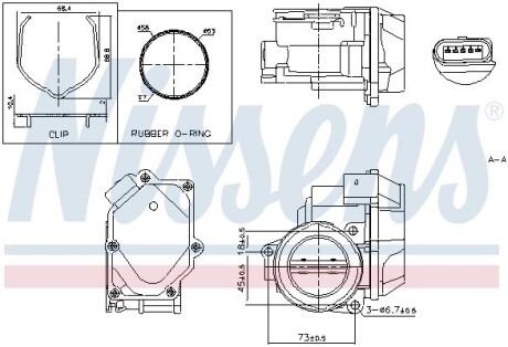 AUDI Дросельна заслонка A3, VW, SKODA, SEAT NISSENS 955055