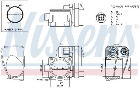 Корпус дросельної заслiнки NISSENS 955098