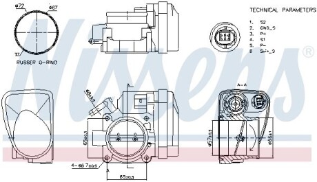 MINI Дросельна заслонка MINI (R50, R53) NISSENS 955122