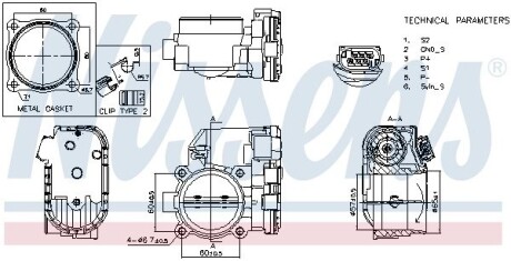 DB Дросельна заслонка C-CLASS (W203), CLC-CLASS (CL203), E-CLASS (W211), SPRINTER (B906) NISSENS 955150