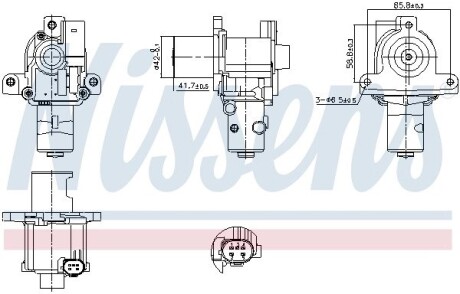 Клапан рециркуляции отработавших газов NISSENS 98183