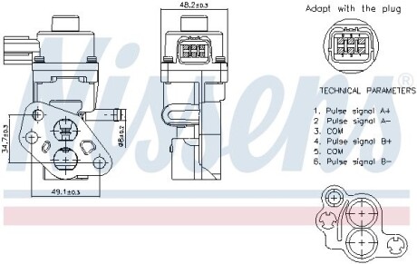 Клапан рециркуляции отработавших газов NISSENS 98341