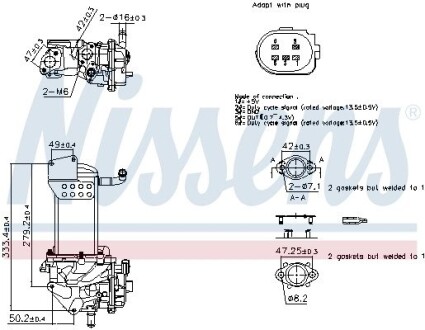 EGR valve NISSENS 98359