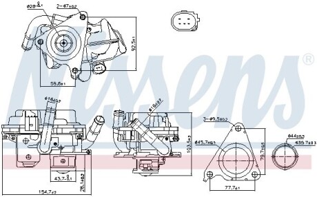 Клапан рециркуляции отработавших газов NISSENS 98379