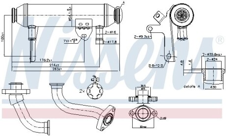 EGR cooler NISSENS 989283