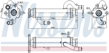 EGR cooler NISSENS 989328