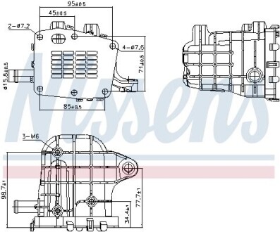 Радіатор відпрацьованих газів NISSENS 989481