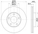 Диск гальмівний передній Mazda 3, 5 1.6, 1.8, 2.0, 2.2 (05-) Nisshinbo ND5001K (фото 1)