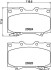 Колодки тормозные дисковые передние Toyota Land Cruiser 100 4.0, 4.2, 4.7 (98-), Cruiser 150 (10-) Nisshinbo NP1018 (фото 1)