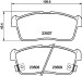 Колодки тормозные дисковые передние Chevrolet Cruze 1.3, 1.5 (00-08) Nisshinbo NP1023 (фото 1)