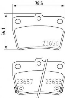 Колодки тормозные задние Toyota RAV-4/Chery Tiggo 1.8, 2.0, 2.4 (00-) Nisshinbo NP1081 (фото 1)