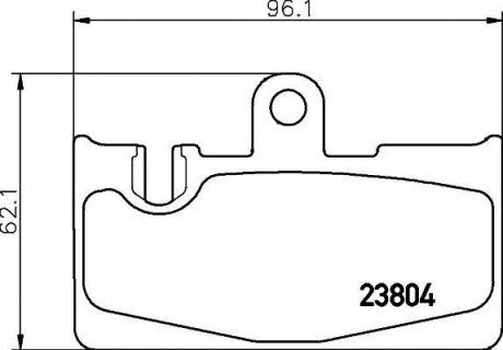 Колодки тормозные задние Lexus 430 (00-06) Nisshinbo NP1102 (фото 1)