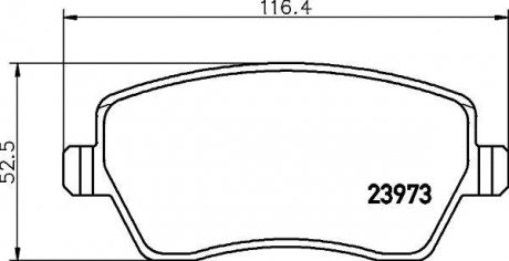 Колодки тормозные передние Renault Duster, Dokker, Logan, Kangoo 1.5, 1.6 (08-) Nisshinbo NP2010