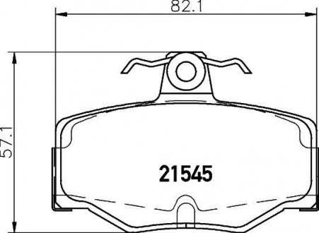Колодки тормозные дисковые задние Nissan Almera 1.5, 2.2 (03-) Nisshinbo NP2050 (фото 1)