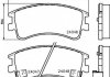 Колодки тормозные передние Mazda 6 GG (02-07) Nisshinbo NP5007 (фото 6)