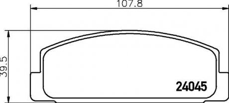 Колодки тормозные задние Mazda 626 1.8, 2.0 (97-02) Nisshinbo NP5011 (фото 1)